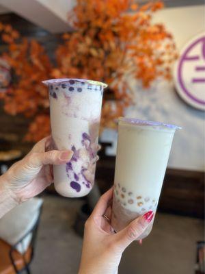 Taro yuan signature / Taro green milk tea special