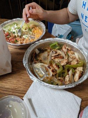 Chicken fajitas