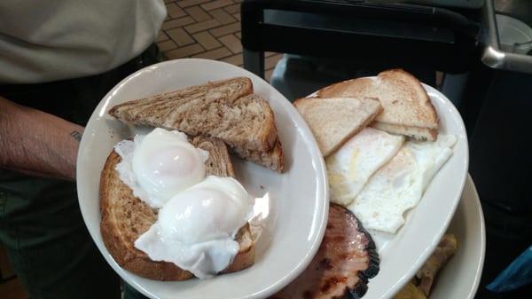 Now these are poached eggs!