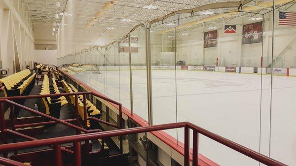 Nice rink with limited seating.