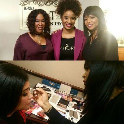 Getting so models ready for "Great Day Houston" with Deborah Duncan Show