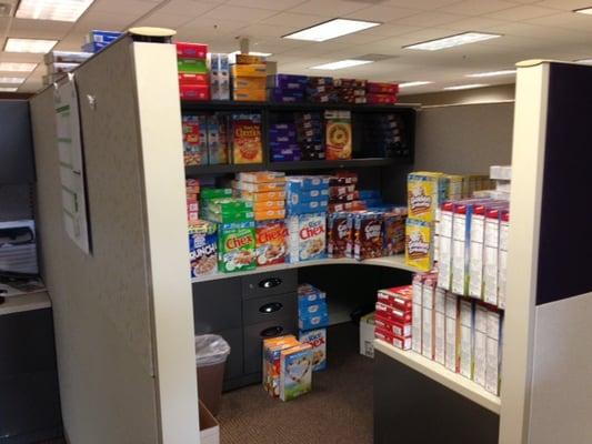 We collected 1200 boxes of cereal to donate to the Desert Mission Food Bank