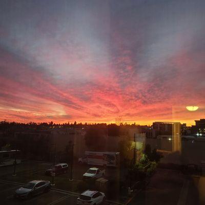 View of Pasadena sunset today 1.10.22