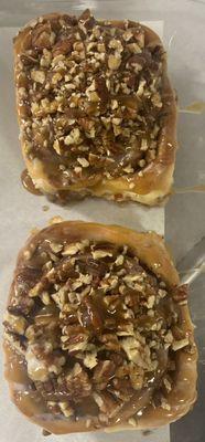 Caramel pecan specialty cinnamon roll