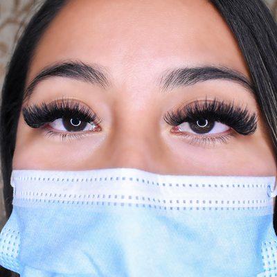 Volume Lashes done by Elite Artist Gloria