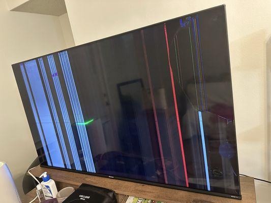 Broken tv