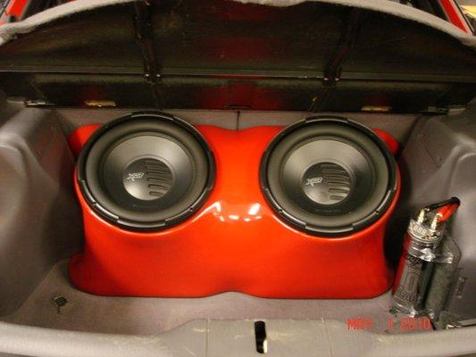 Custom Subwoofer Enclosure made out of Fiberglass for Customer