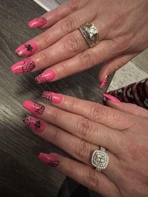 I love my nails  the ladies at Aurora Day Spa are great and great price