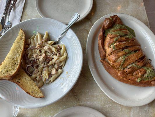 not the penne alla vodka; Antipesto Calzone