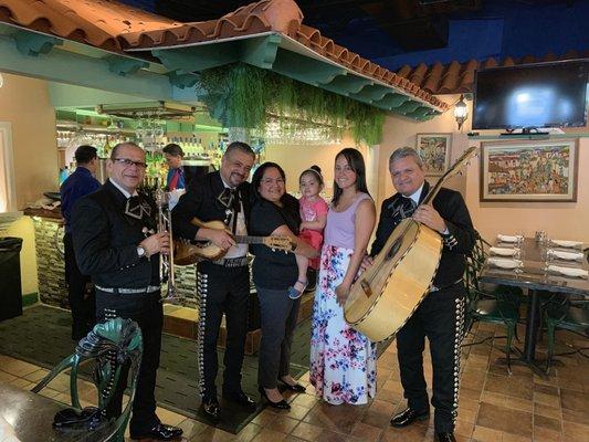 3 year old birthday celebration at El Novillo Restaurant In Miami Lakes