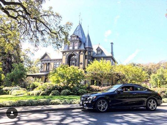 Pulled up in front of Beringer winery