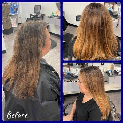 Balayage and Basic Style by Karla!