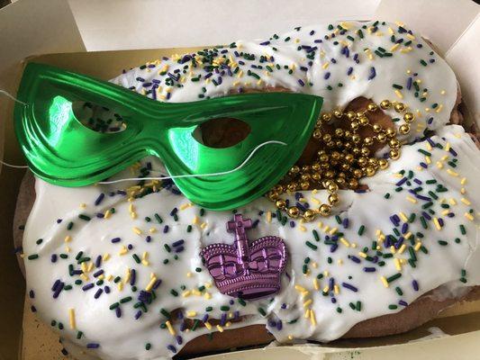 Cream cheese king cake