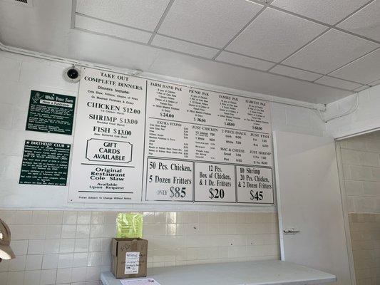 Carry out menu