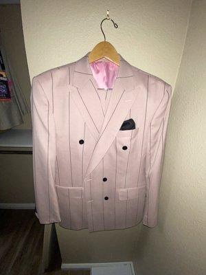 Suit that was altered.