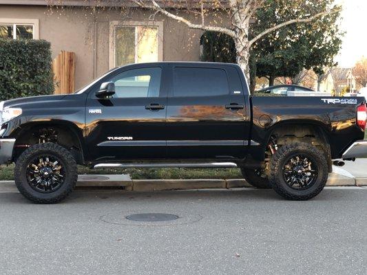 2016 Tundra; 6"RC lift with Vertex Shocks