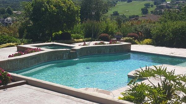 New view of client pool in El Dorado Hills.