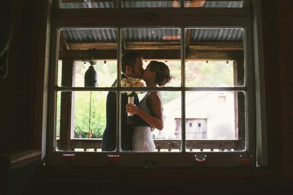 First Look on this couple's wedding day in Los Gatos, Ca.