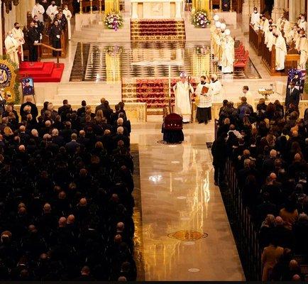 Funeral Mass at St Patrick's cathedral for NYPD Officer Jason Rivera. Heartbreaking - 1/28/2022