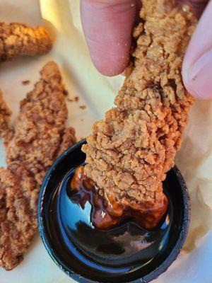 Southern Fried Chicken Tenders - with hot honey sauce