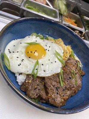 Beef boulogi Korean dish I plated.