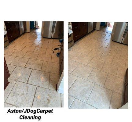 Beautiful tile & grout cleaning