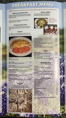 Menu - Breakfast (1 of 2) - Served all day