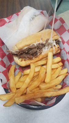 Cheesesteak could of been from philly. Very good