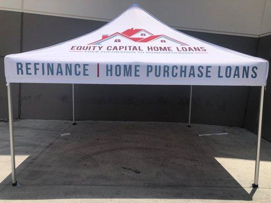 Ontario Event Canopy Tent Printing in Eastvale. Mira Loma Custom Tent Printing for Events in Jurupa Valley, Riverside EZ Up Printing