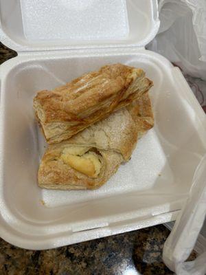 Guava and cheese and cheese pastry