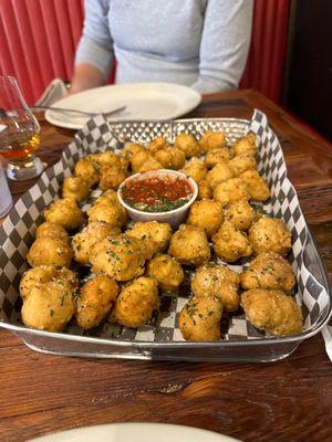 When I said the garlic bites appetizer was large, this is how large it was.  Zounds!