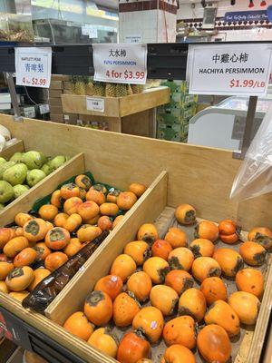 Persimmons. They are tiny compared to others I purchased elsewhere