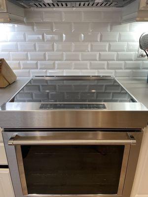 Beautiful and clean beveled subway tile