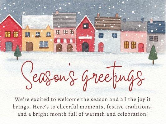 We're ready to embrace the season and all the winter magic it brings. Here's to cozy days, festive celebrations, and a wonder...