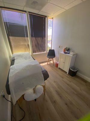 Peaceful treatment room