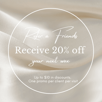 Receive 20% off up to $10 for every friend you refer.