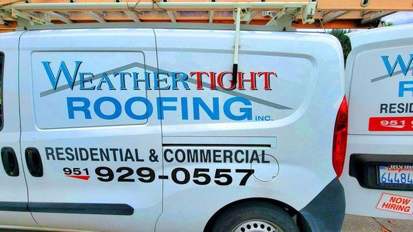 Damaged roof repaired by Weathertight Roofing Company Inc.Hemet,California