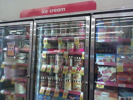 Ice cream section