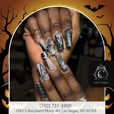 Spook up your style this Halloween with our unique nail art!