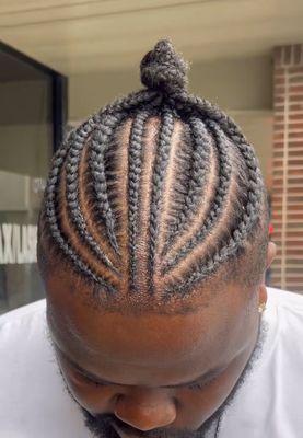 Man Bun/ Male Braids