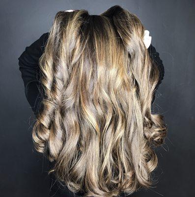 Golden bronze balayage by Tiffany