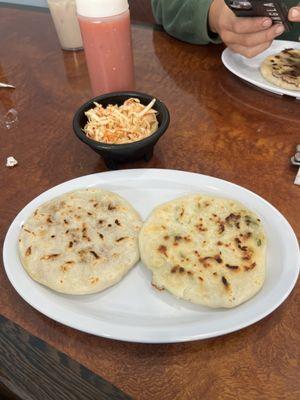 Chicharron and queso con loroco