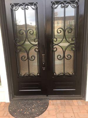 Wrought Iron Door refinishing $225