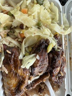 Jerk chicken extremely spicy  spicy