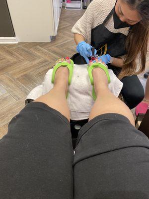 Nice pedicure