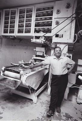 Carl Sciambra in the old bakery in Vallejo