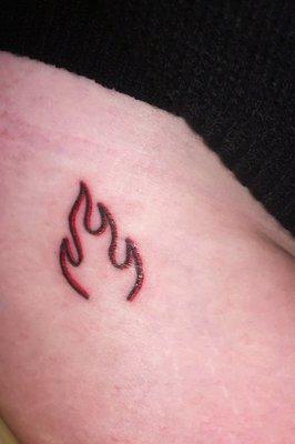 Flame tattoo