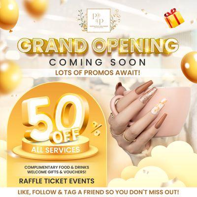 GRAND OPENING - COMING SOON! 

 Stay tuned for the Grand Opening of Perfectly Polished Nails & Spa with lots of promotions

 Enjo