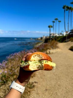 Vegetarian breakfast sandwich