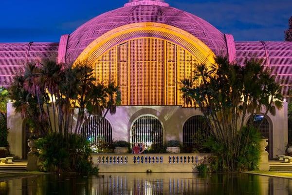 A long exposure shot over the koi pond/reflecting pool at balboa park.